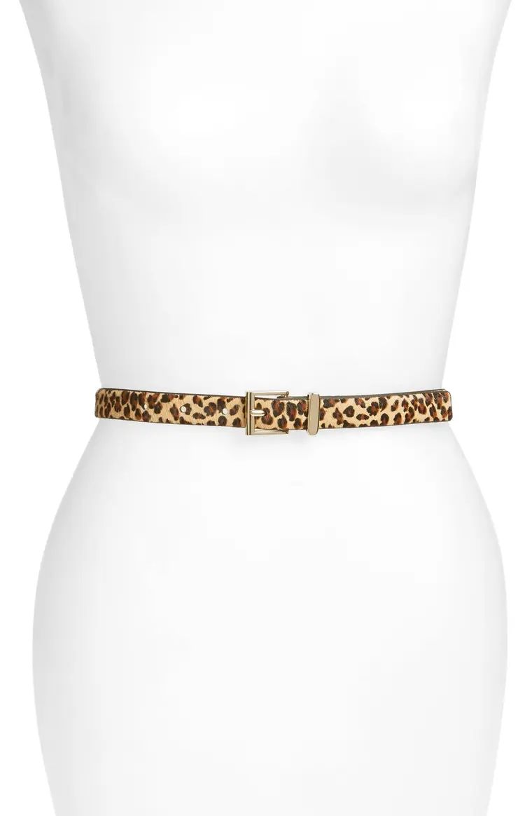 Square Keeper Calf Hair Belt | Nordstrom