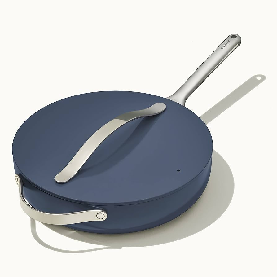 Caraway Nonstick Ceramic Sauté Pan with Lid (4.5 qt, 11.8") - Non Toxic, PTFE & PFOA Free - Oven... | Amazon (US)