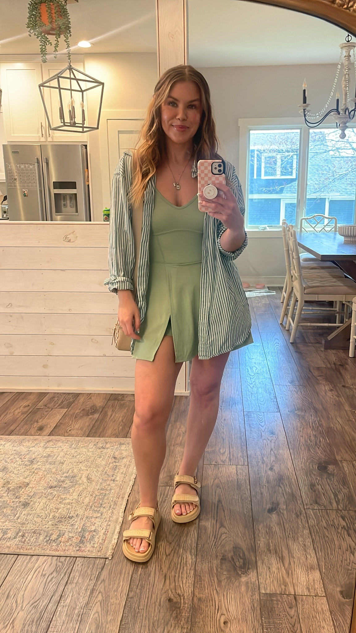 TARGET- outfit of the day

Athletic dress, fitness dress, built in shorts dress, tank style athletic dress, tennis dress, athliesure look, stripe button down shirt, long sleeve button down shirt, green and white stripe button down short, vneck athletic dress, green tennis dress, casual look, casual outfit, spring look, spring outfit, target outfit, target sandals, target circle, sandals, dad sandals, straw sandals, checkered handbag, crossbody bag, camera style handbag, neutral handbag 


#LTKstyletip #LTKfindsunder100 #LTKfindsunder50