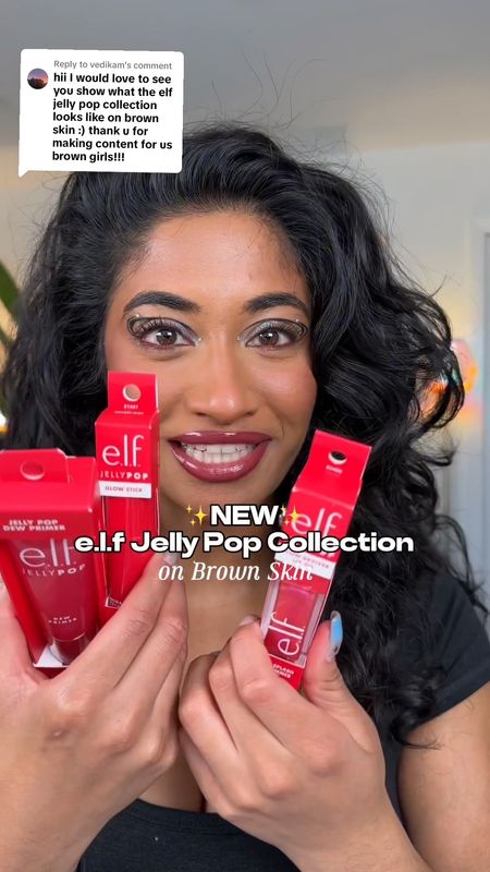 e.l.f Cosmetics released their new jelly pop collection lets see if its #browngirlapproved

Tap the product for the shade l use‼️

#LTKVideo #LTKStyleTip #LTKBeauty