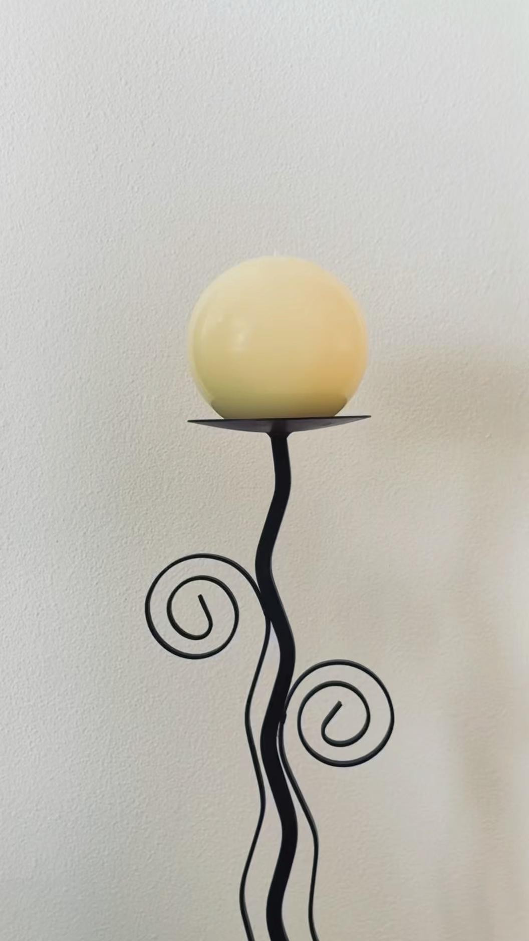 Buttery candle ball, the perfect top for my sculptural candlestick. It comes in so many different colors. 

 #LTKHome #LTKFindsUnder50 #LTKFindsUnder100