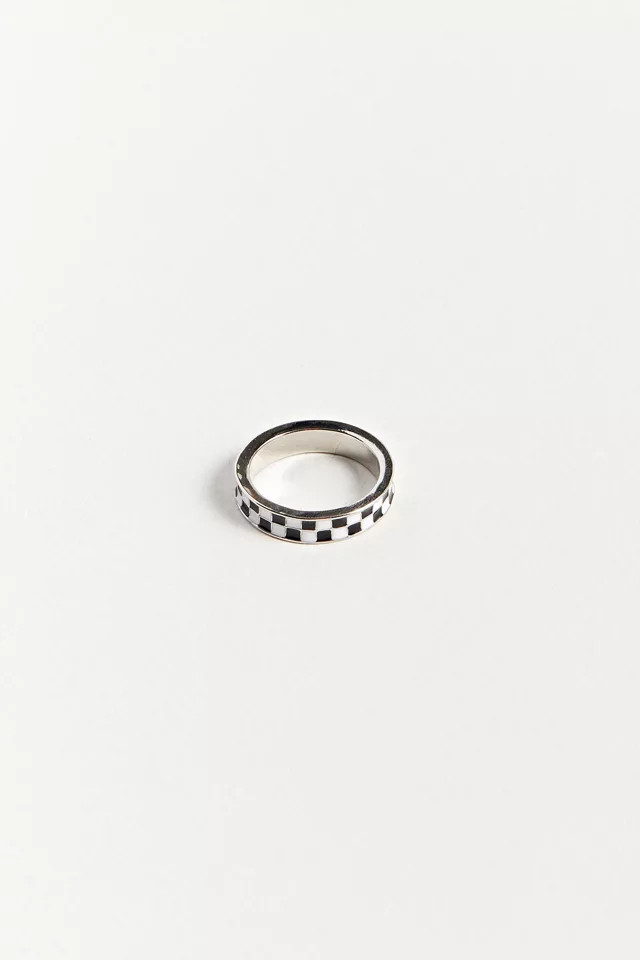 Checker Band Ring | Urban Outfitters (US and RoW)