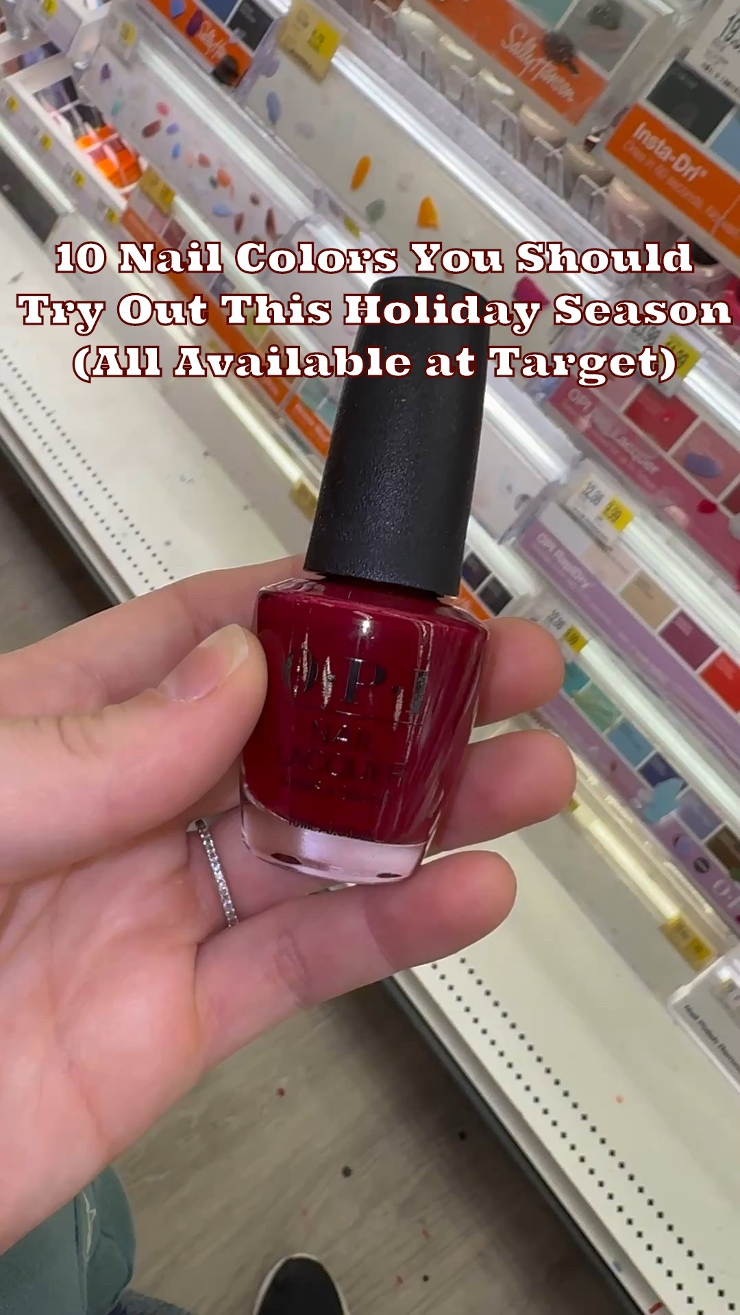 Here are 10 Nail Colors (all available at @target that you should definitely check out this holiday season) #holidaynails #nailinspo #opi @OPI #lacolorscosmetics @LA COLORS Cosmetics #sallyhansen @Sally Hansen @Buy Essie Nails @KISS Nails 

#LTKSeasonal #LTKHoliday #LTKgrwm