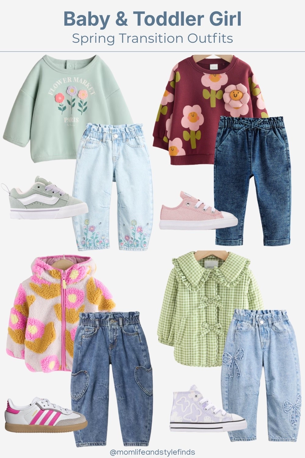 Toddler girl spring transition outfits

Toddler girl style, toddler girl clothes, toddler girl fashion, toddler girl outfits, spring style, spring 2026, spring transition wardrobe, toddler sneakers, horseshoe jeans, barrel jeans, spring jacket 

#LTKKids #LTKootd #LTKSeasonal