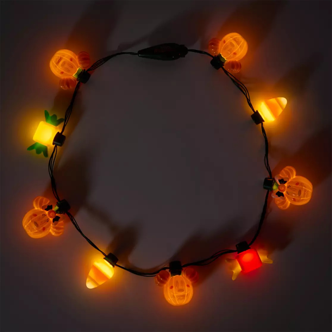 Mickey and Minnie Mouse Halloween Glow Necklace | Disney Store