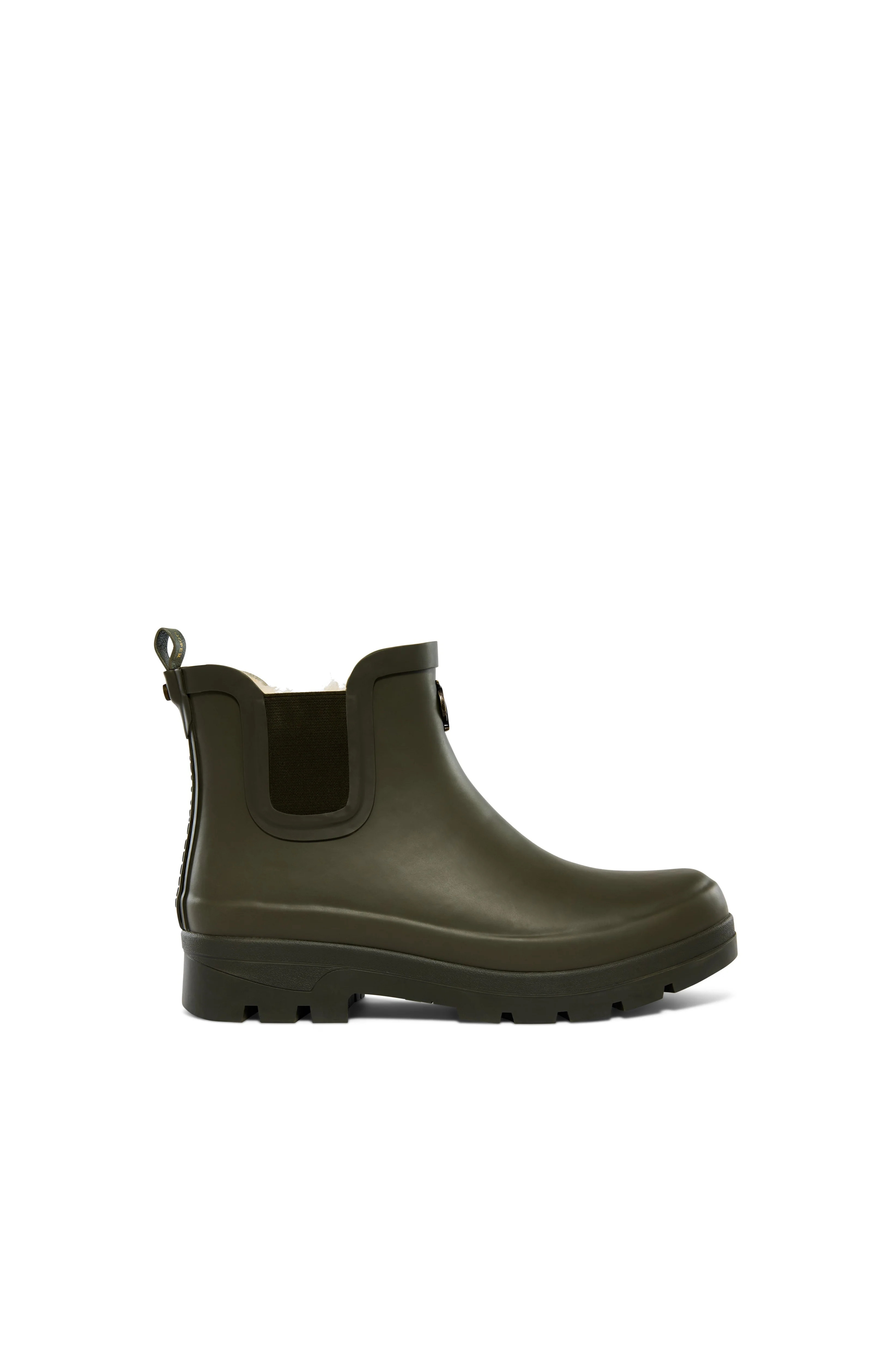 Sherpa Lined Chunky Chelsea Wellington (Khaki) | Holland Cooper