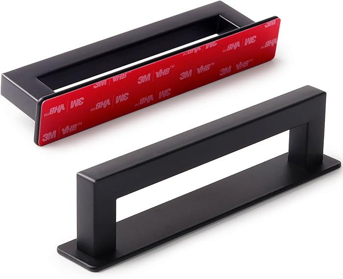 2-Pack Adhesive Cabinet Handles Stick On Handle Self Stick Drawer Pulls No Drill Cabinet Pulls fo... | Amazon (US)