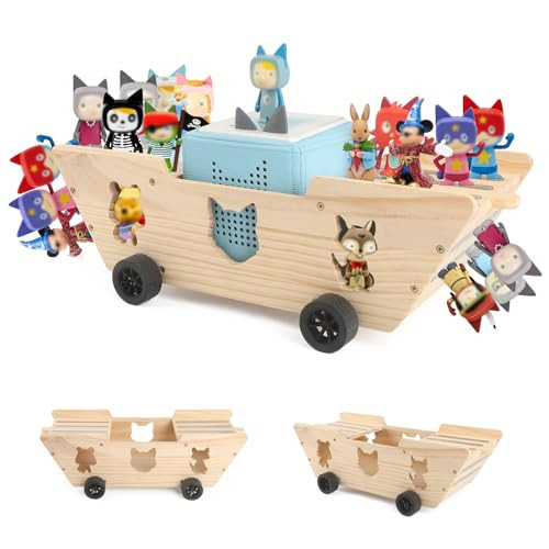 RZYLKA for Tonies Box Organizer Storage Shelf, Magnetic Floating Shelves for Toniebox Tonies Characters for Children, Display Collection 20~30 Characters - Ship | Amazon (US)