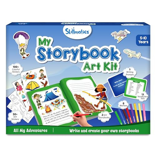 Skillmatics Storybook Art Kit - Create Adventure Stories, DIY Craft & Writing Kit with 300+ Stickers, Scrapbooking & Journal Activity, Christmas Gifts for Kids Ages 5, 6, 7, 8, 9, 10 | Amazon (US)