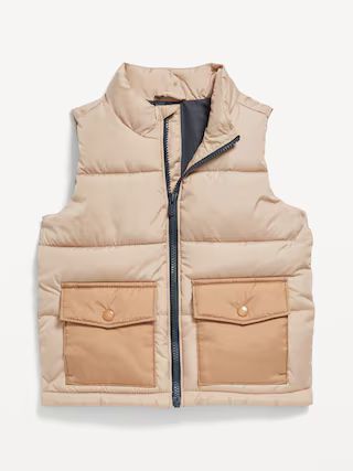 Water-Resistant Quilted Utility Puffer Vest for Toddler | Old Navy (US)