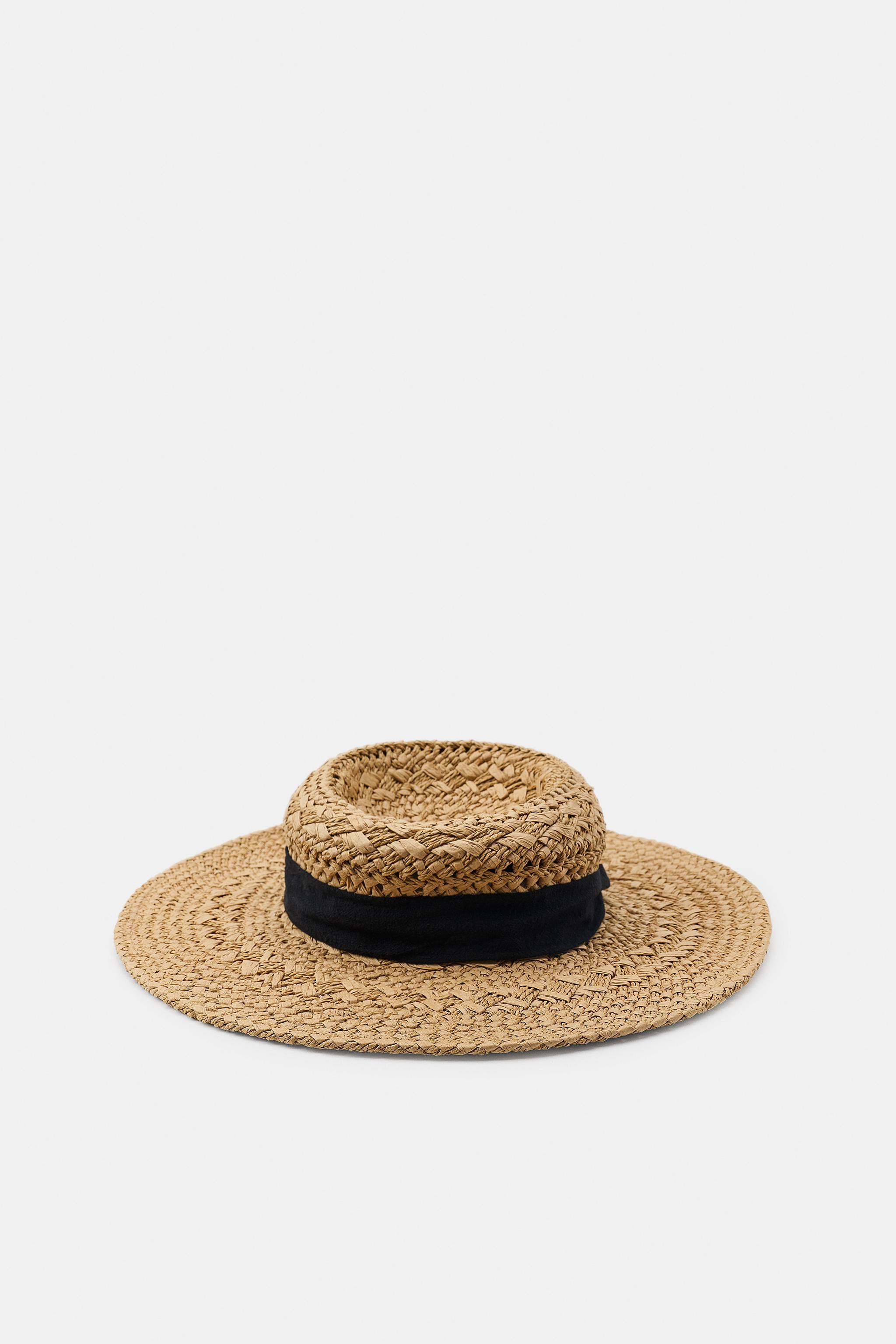 WOVEN HAT WITH CONTRAST BAND | Zara UK