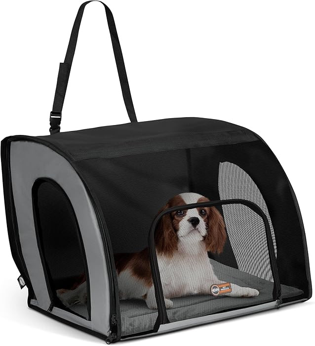 K&H Pet Products Enclosed Dog Car Seat, Travel Safety Carrier for Pets, Dog Travel Car Seat, Soft... | Amazon (US)