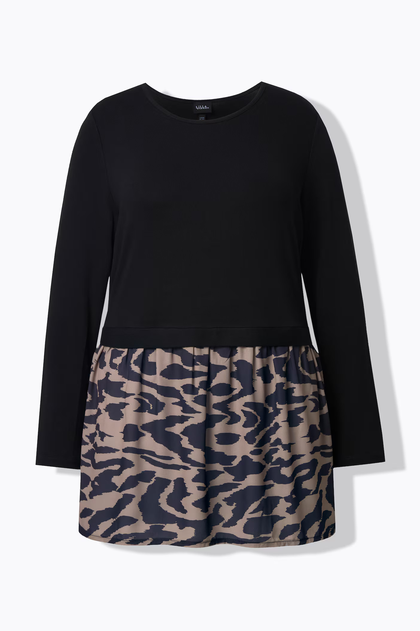 Animal Print A-Line Knit Tunic | Ulla Popken - US