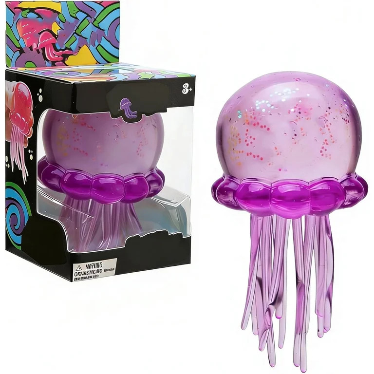 Jellyfish Squeezable Ball, Doh Glitter Drop Malt Sugar Balls, Sensory Squishy for Relieve Stress,... | Walmart (US)