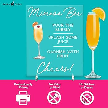 Yippee Daisy Acrylic Sign - Modern Acrylic Sign for Tabletop, Wedding Decor, Acrylic Table decora... | Amazon (US)