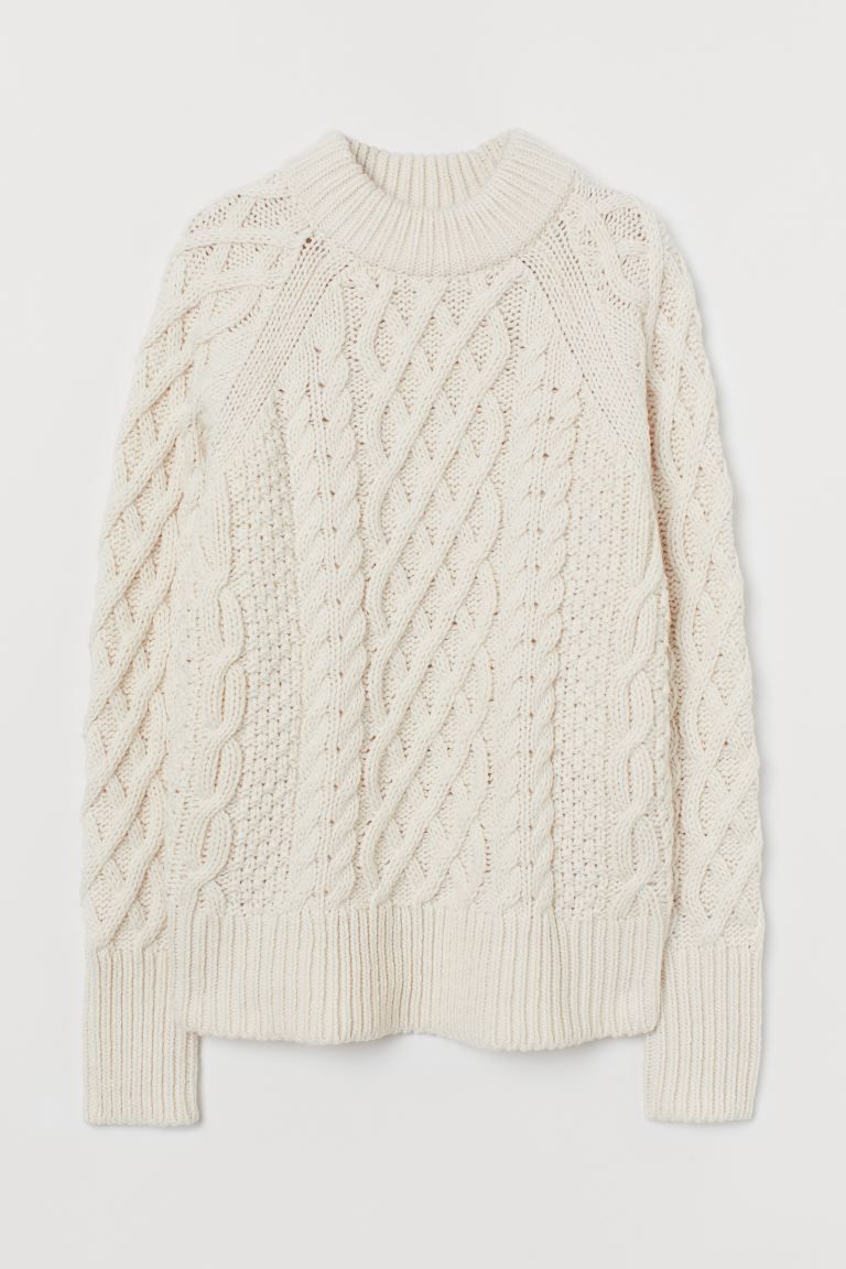 MAMA Cable-knit Sweater | H&M (US + CA)