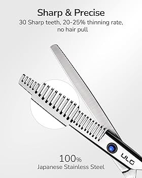 Hair Thinning Scissors ULG Professional Barber’s Texturizing Teeth Shears for Hairdressing, Sal... | Amazon (US)