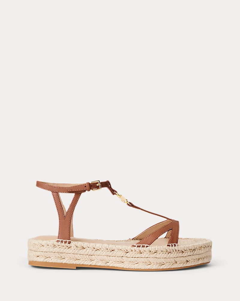 Payton Burnished Leather Espadrille | Ralph Lauren (UK)