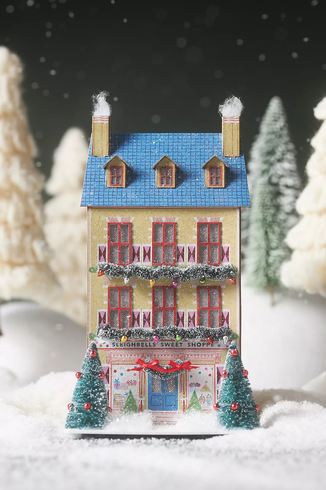 Emily Taylor x Anthropologie Light-Up Holiday Village Paper House | Anthropologie (US)
