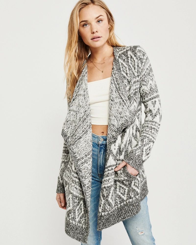 Open Front Blanket Cardigan | Abercrombie & Fitch US & UK