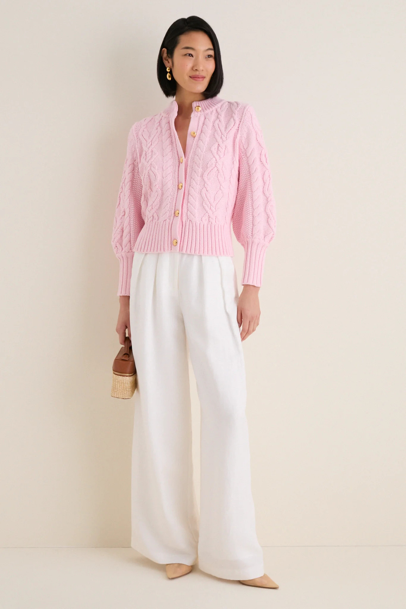 Pink Salt Cotton Colette Cardigan | Tuckernuck (US)