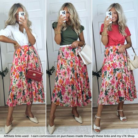 Floral skirt styled 3 ways!

#LTKstyletip