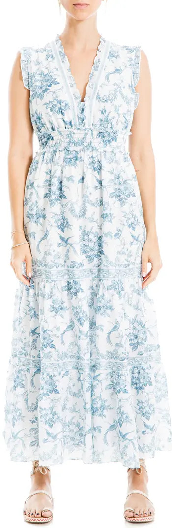 Tiered Ruffle Neck Maxi Dress | Nordstrom Rack