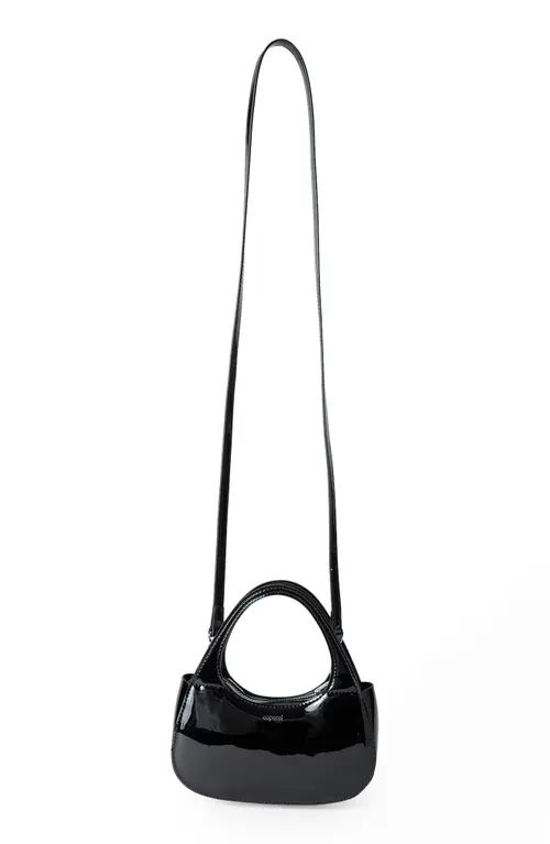 Coperni Micro Swipe Baguette Leather Top Handle Bag in Black at Nordstrom | Nordstrom