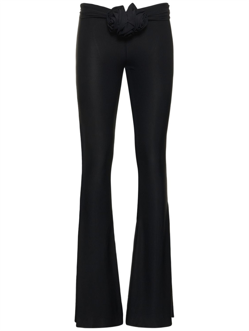 Stretch jersey cutout flared pants - Magda Butrym - Women | Luisaviaroma | Luisaviaroma