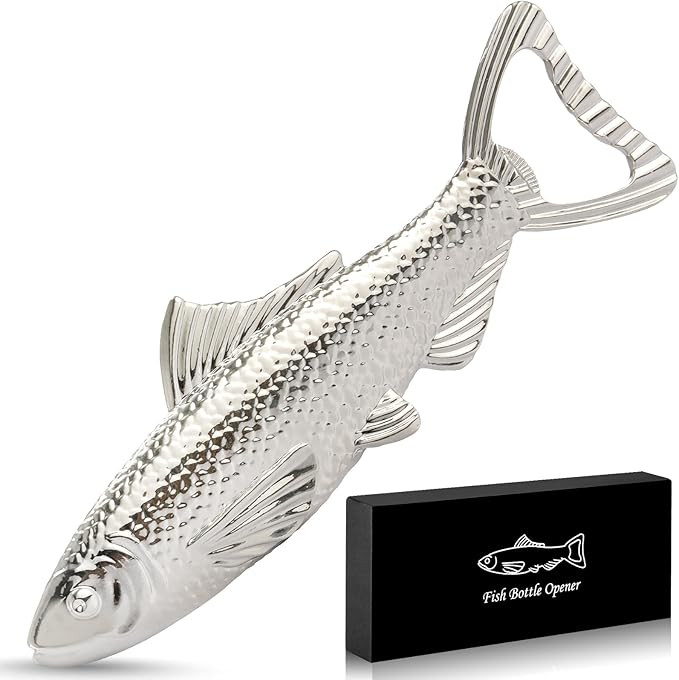 Fish Gifts for Men Fish Beer Bottle Opener, Fishing Gift for Fathers Day Birthday Christmas Valen... | Amazon (US)