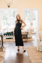 Cartagena Wrap Skirt - Noir Dupioni | Julia Amory