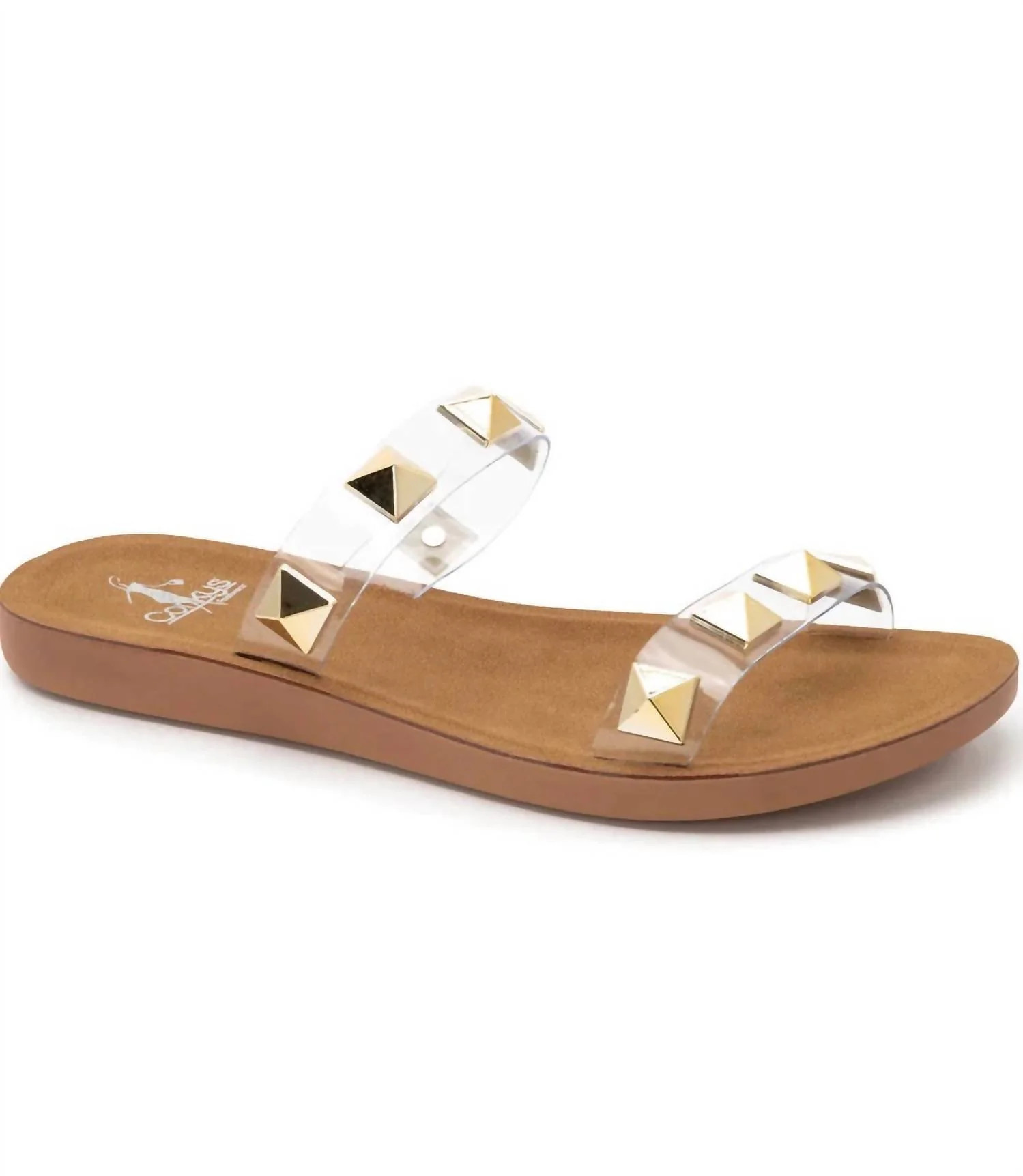Women's Daiquiri Stud Sandal In Clear | Shop Simon