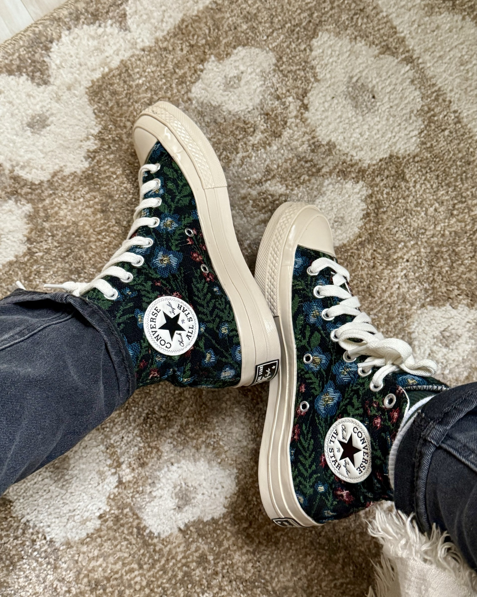 Happy Birthday to me! New tapestry Converse kicks! I order my regular size and they fit great, a little narrow at first, but fit great after a day of wearing! 

#LTKShoeCrush #LTKSpringSale