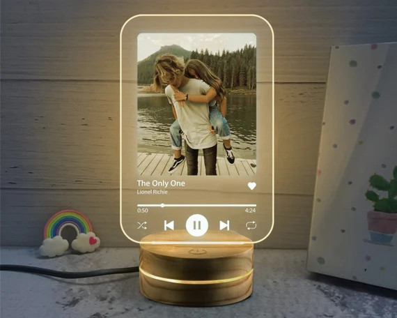 Personalized Song Led Lamp Customized Acrylic Music Plaque | Etsy | Etsy (US)