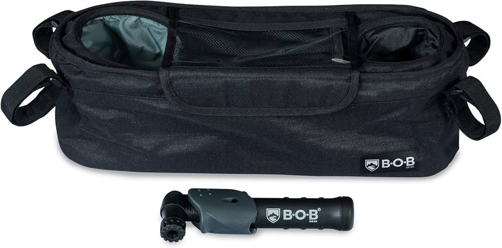 BOB Gear Deluxe Handlebar Console with Tire Pump for Single Jogging Strollers, Black | Amazon (US)