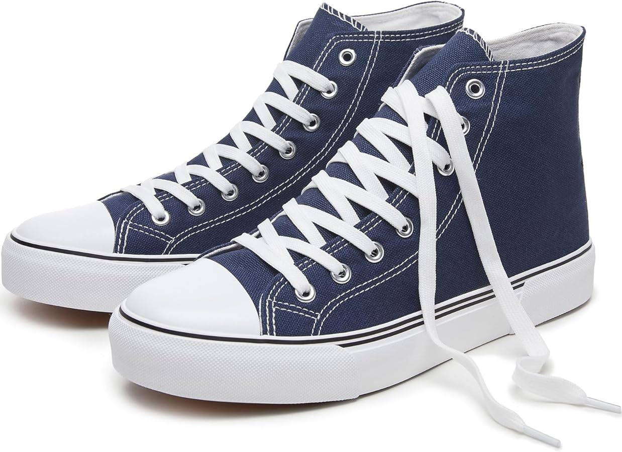 hash bubbie High Top Sneakers for Women Classic High Tops Canvas Shoes Lace up Women's Fashion Sn... | Amazon (US)