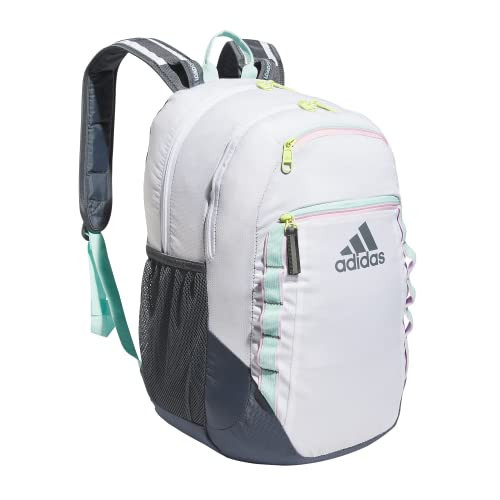 adidas Excel 6 Backpack Discontinued, White/Semi Flash Aqua Blue/Orchid Fusion Purple, One Size | Amazon (US)
