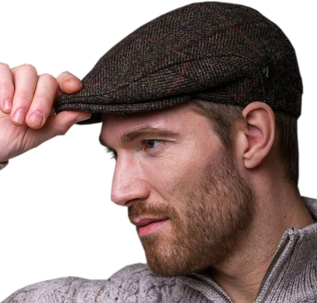 Irish Trinity Flat Cap, Green Tweed | Amazon (US)