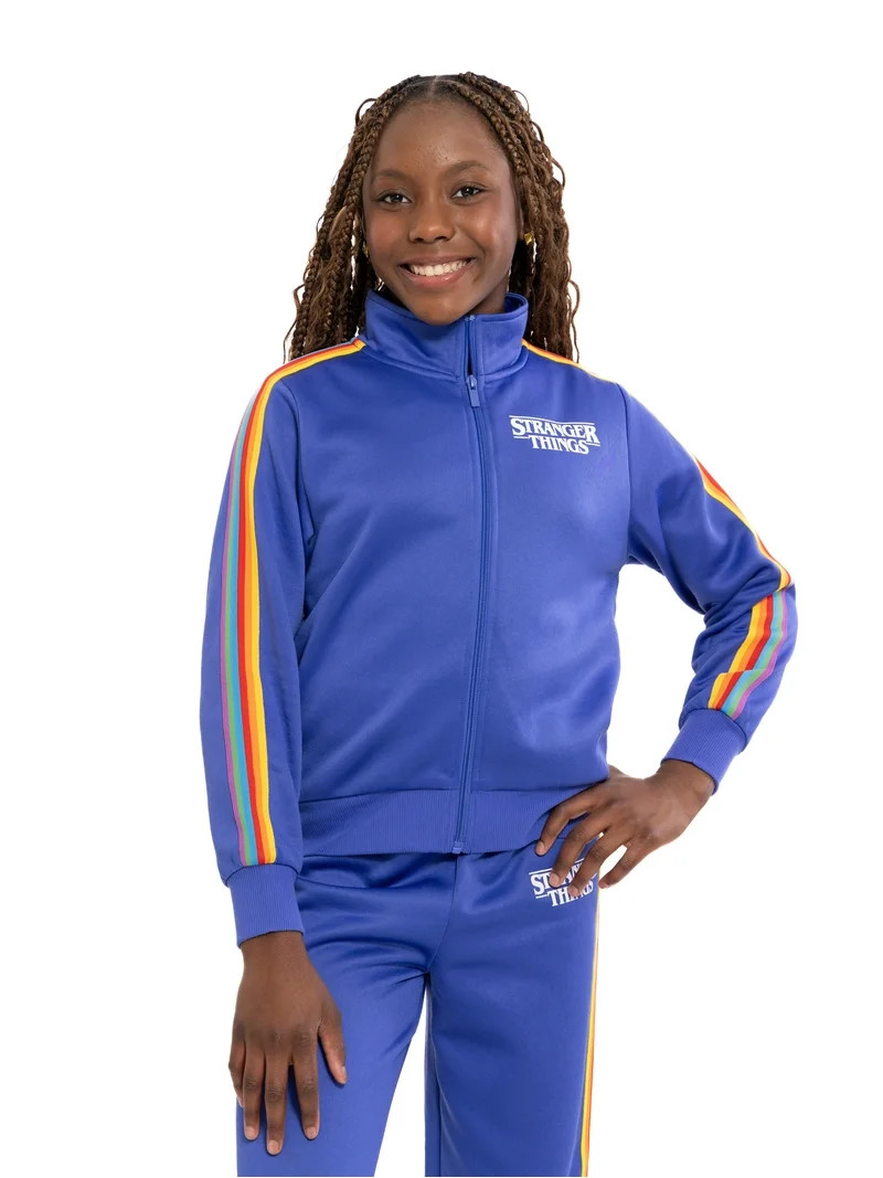 Stranger Things Girls Active Full-Zip Track Jacket, Sizes 4-16 | Walmart (US)