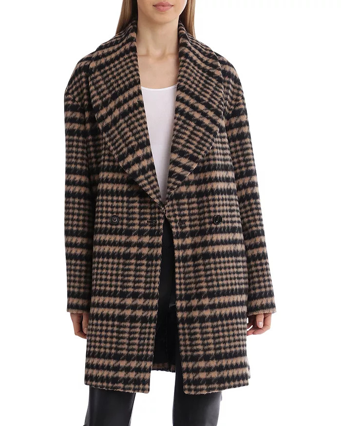 Plaid Mid Length Coat | Bloomingdale's (US)
