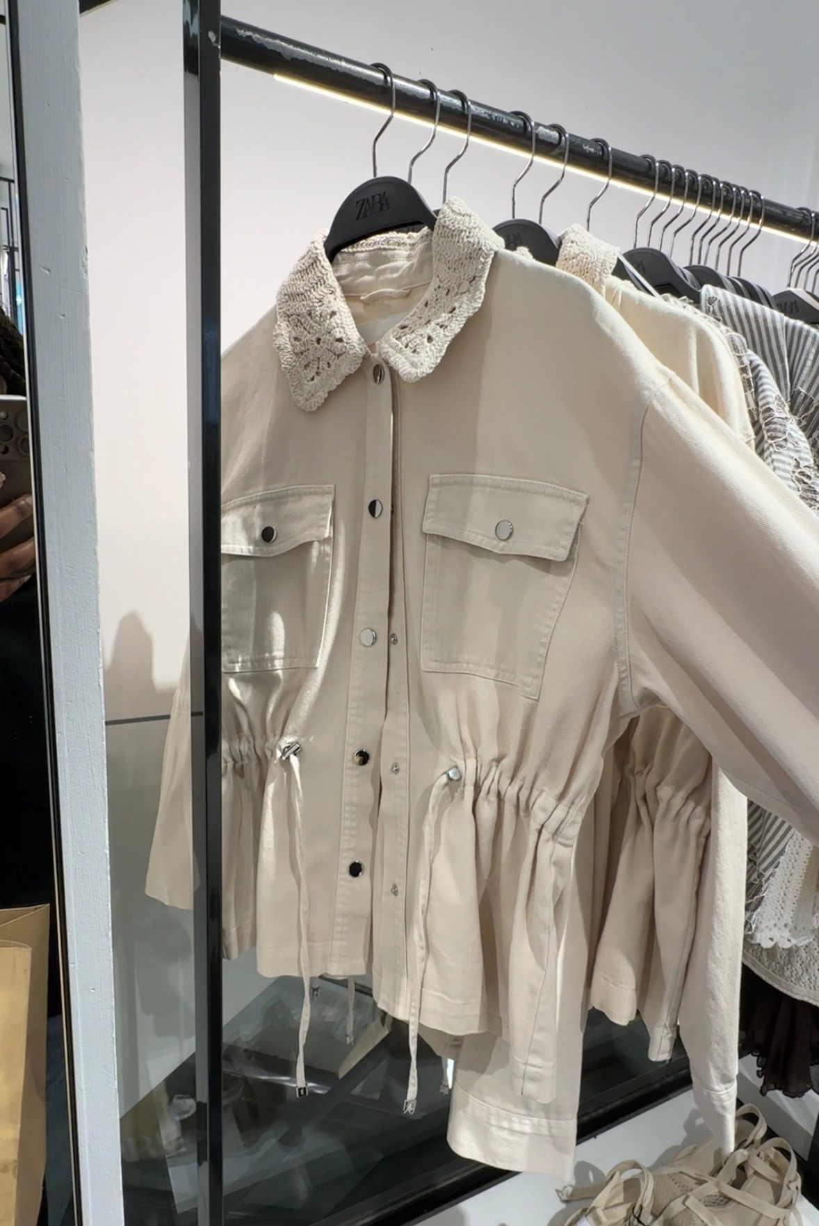 Crochet collar jacket🤍

#LTKspring #LTKeurope #LTKuk