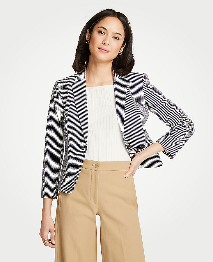 Seersucker Newbury Blazer | Ann Taylor (US)