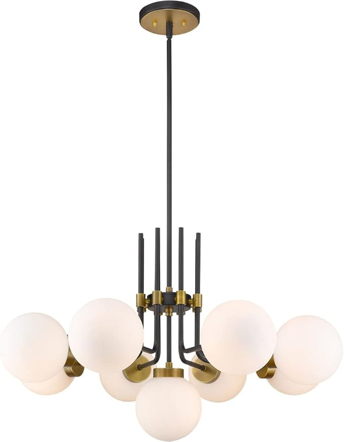Z-Lite 477-9MB-OBR Parsons - 9 Light Chandelier in Retro Style - 32 Inches Wide by 97.75 Inches H... | Amazon (US)