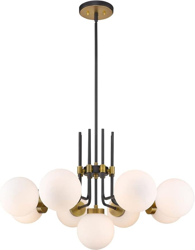 Z-Lite 477-9MB-OBR Parsons - 9 Light Chandelier in Retro Style - 32 Inches Wide by 97.75 Inches H... | Amazon (US)