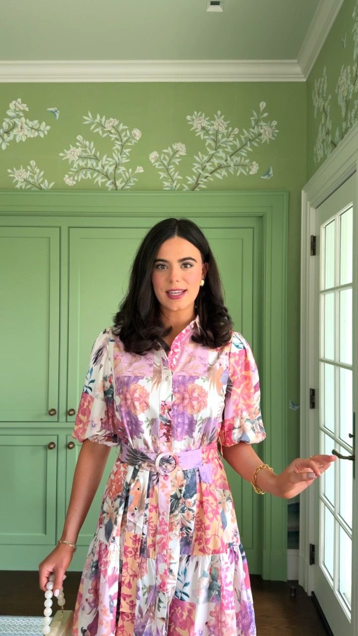 Spring Amazon dress find! This is a great option for Easter, spring break, travel, a spring bridal or baby shower! My accessories are both from Target! 