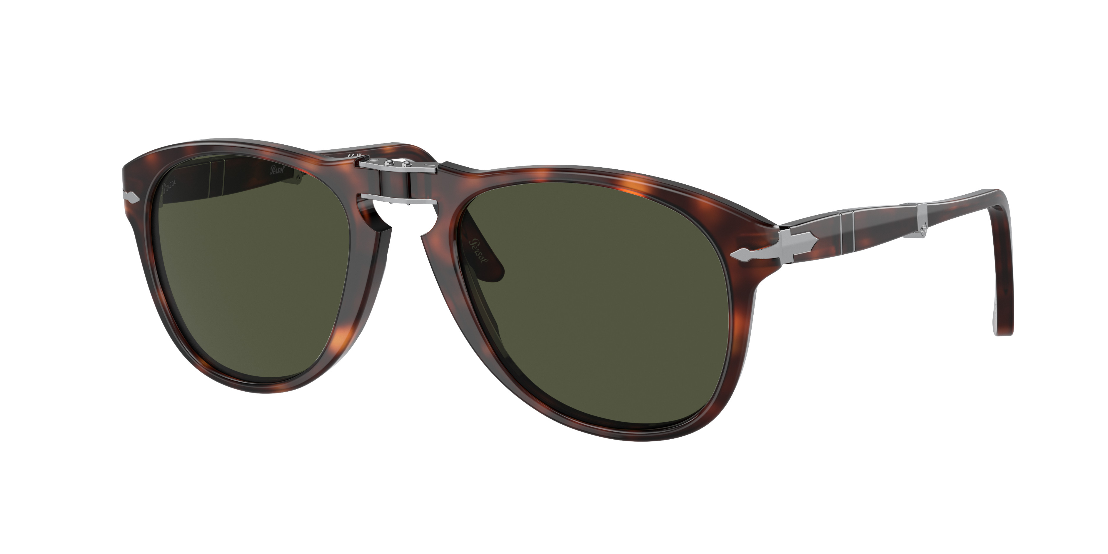 Persol Man Sunglass PO0714 714 - Original - Frame color: Havana, Lens color: Green | Sunglass Hut EU