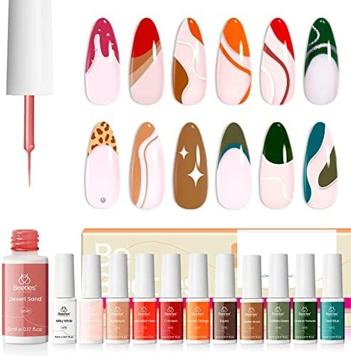 Amazon.com: beetles Gel Polish 2022 Nail Art Liner Gel Set Christmas Gift for Women- 12Pcs Popula... | Amazon (US)