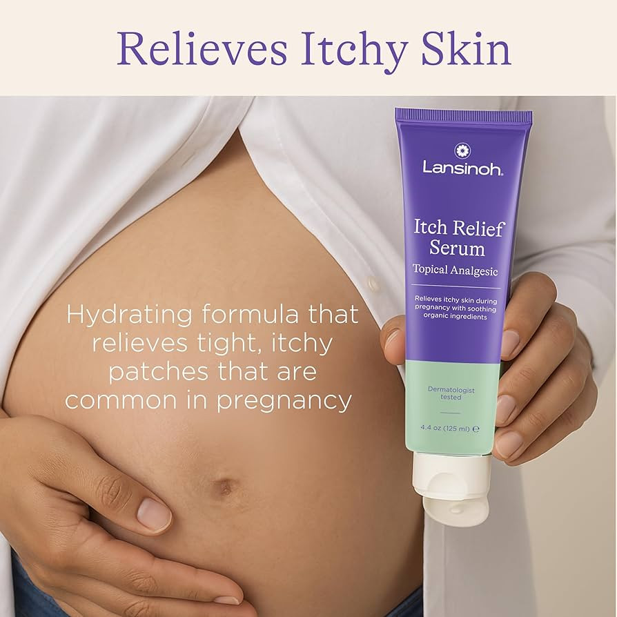 Lansinoh Anti-Itch Serum for Pregnant Moms, Itchy Skin Care, Cream for Pregnancy, Prenatal & Post... | Amazon (US)