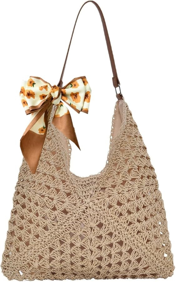 Strandtasche Damen, Sommer Handtasche, Strohtaschen Damen Sommer Tasche, Stilvoll Korbtaschen Bas... | Amazon (DE)