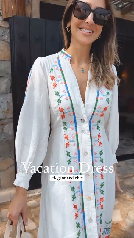 Gorgeous and feminine dress
The perfect dress for a vacation , resort
Style 
I am wearing a size XS 
Size one size down , runs a little
Large 


#LTKtravel #LTKshoecrush #LTKstyletip